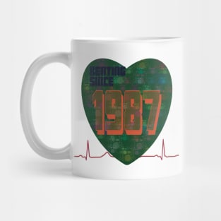 1987 - Beating Since (drum overlay) Mug